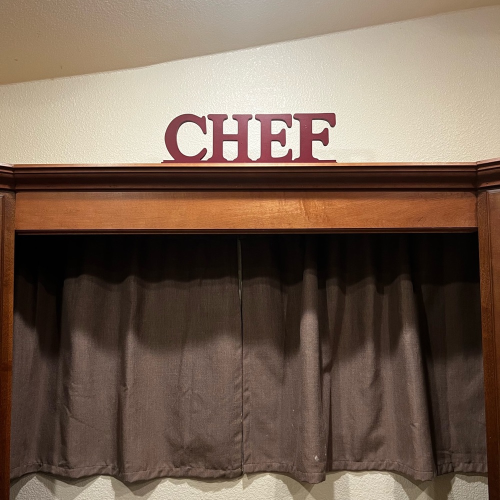 Red Chef Sign Decor - Picture 2 of 2